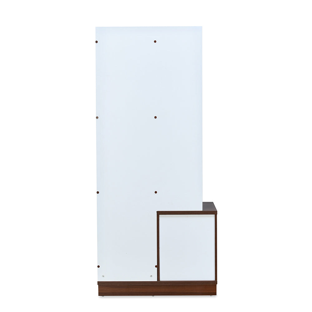 Prime Engineered Wood Dresser with Mirror (Classic Walnut) - Back View