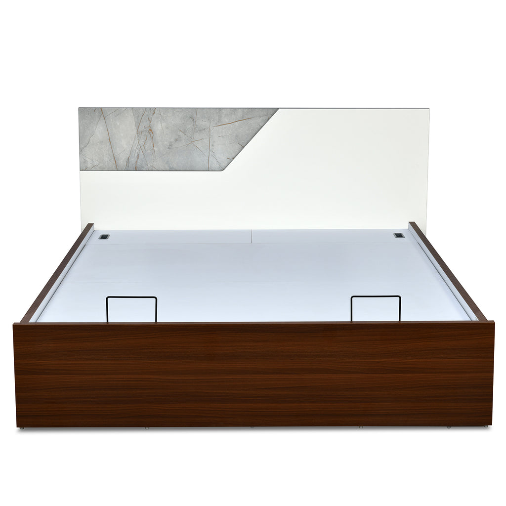 Asta Prime Bed with Semi Hydraulic Storage (Walnut)