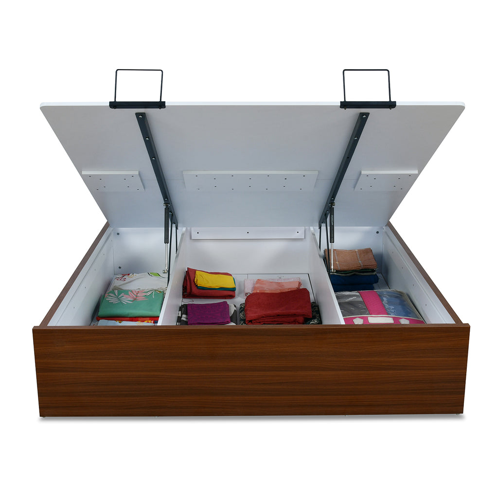Asta Prime Bed with Semi Hydraulic Storage (Walnut)