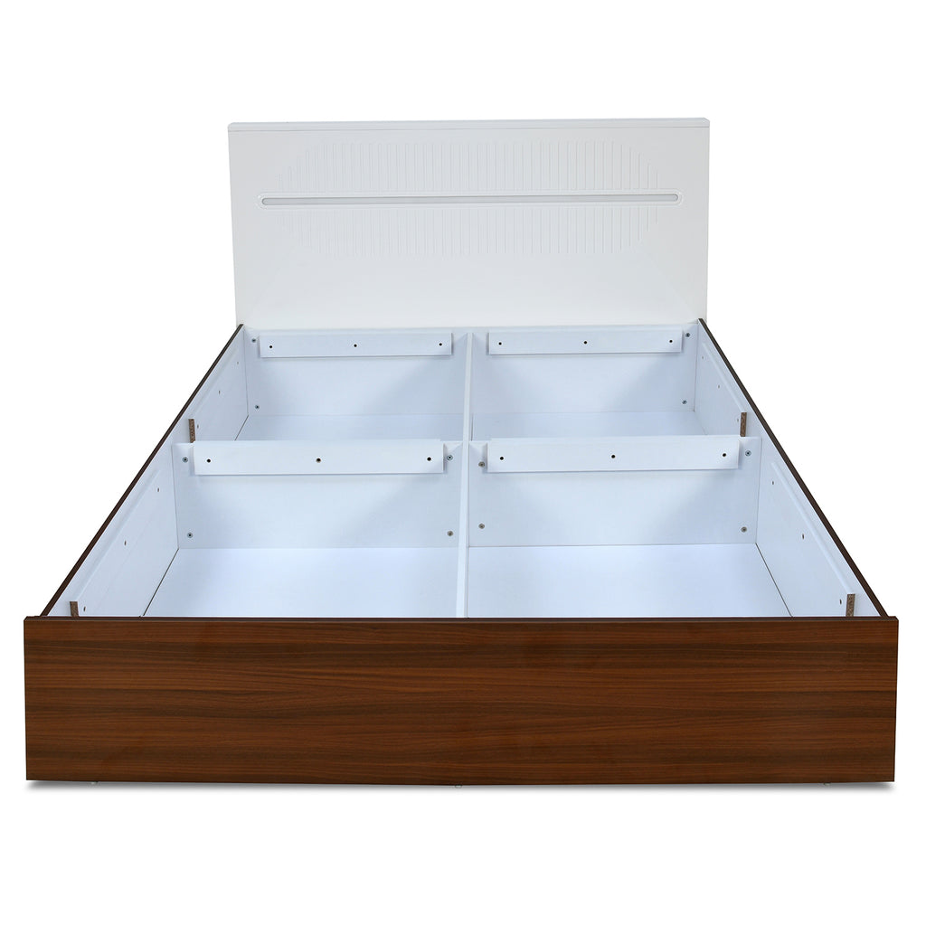 Capsule Max Bed with Box Storage (Walnut)