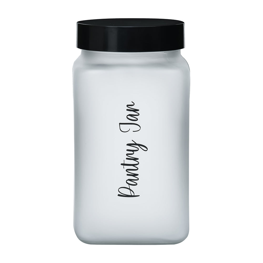 Minimalist Multipurpose 2000 ml Cannister Storage Container (White & Black)