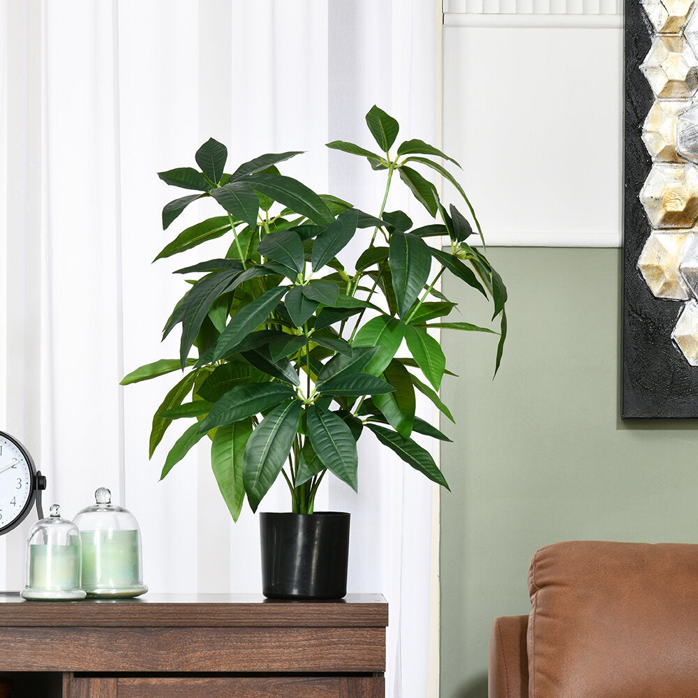 Nilkamal Tropicana Guiana Chestnut Artificial Potted Plant Green