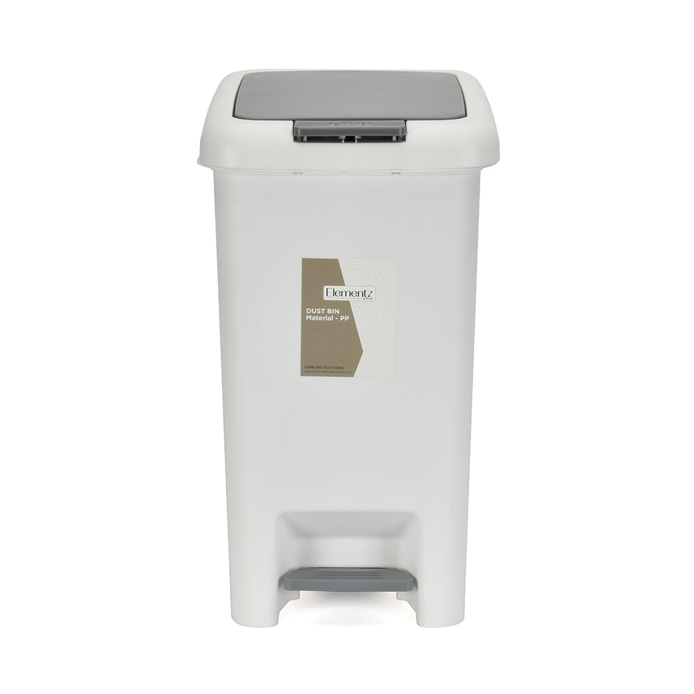 Pedal Press Polypropylene 15 L Dustbin- Grey