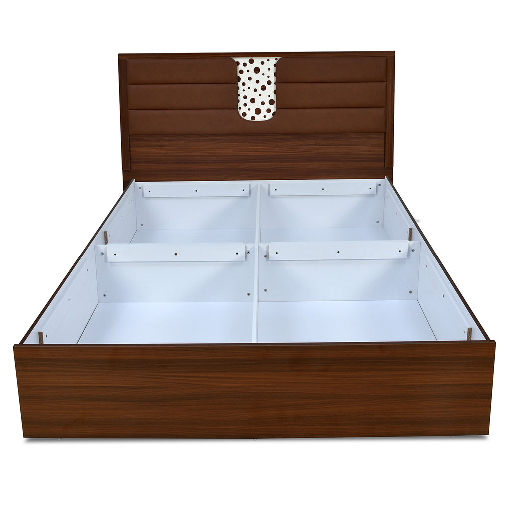 Noir Max Bed with Box Storage (Walnut)