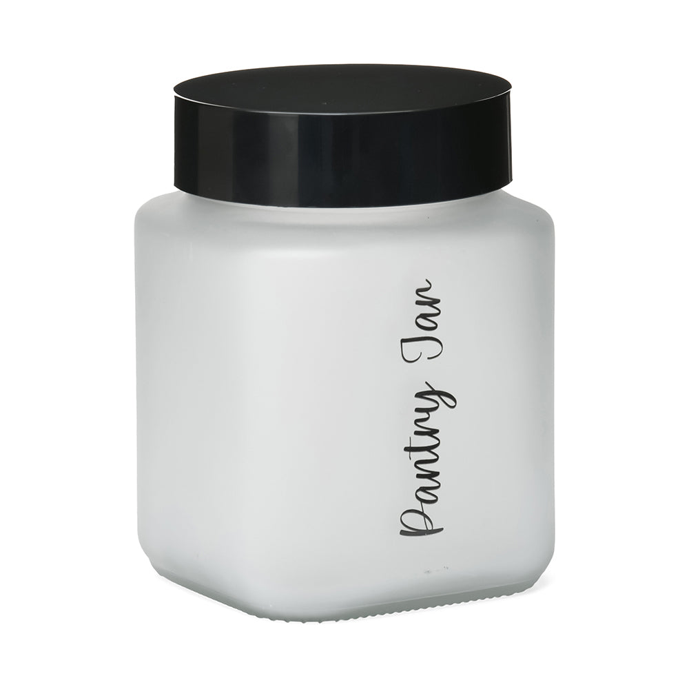 Minimalist Multipurpose 1500 ml Cannister Storage Container (White & Black)