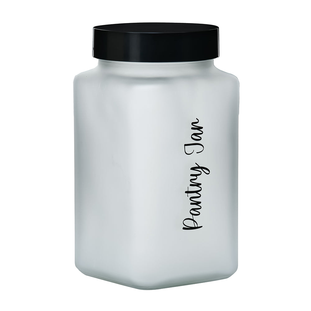 Minimalist Multipurpose 2000 ml Cannister Storage Container (White & Black)