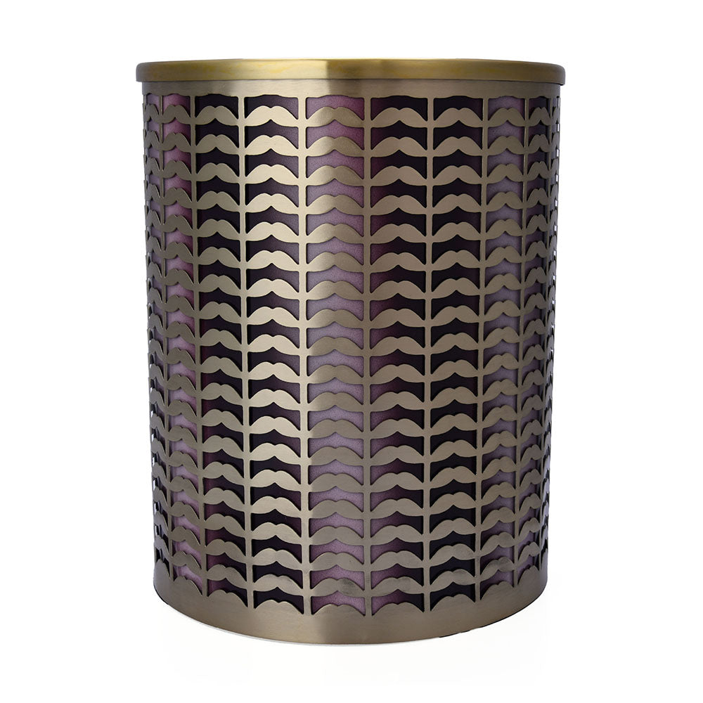 Open Dustbin Metal 2.5 Liter- Gold