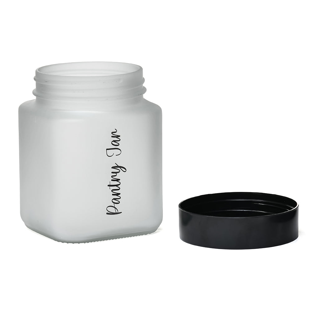 Minimalist Multipurpose 1500 ml Cannister Storage Container (White & Black)