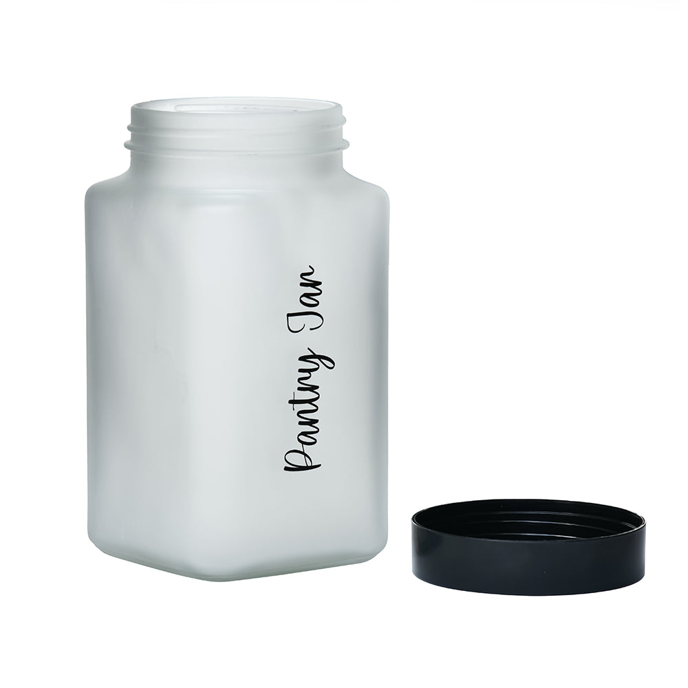 Minimalist Multipurpose 2000 ml Cannister Storage Container (White & Black)