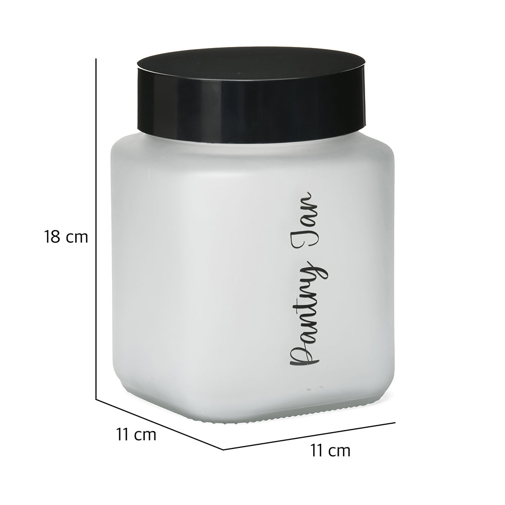 Minimalist Multipurpose 1500 ml Cannister Storage Container (White & Black)