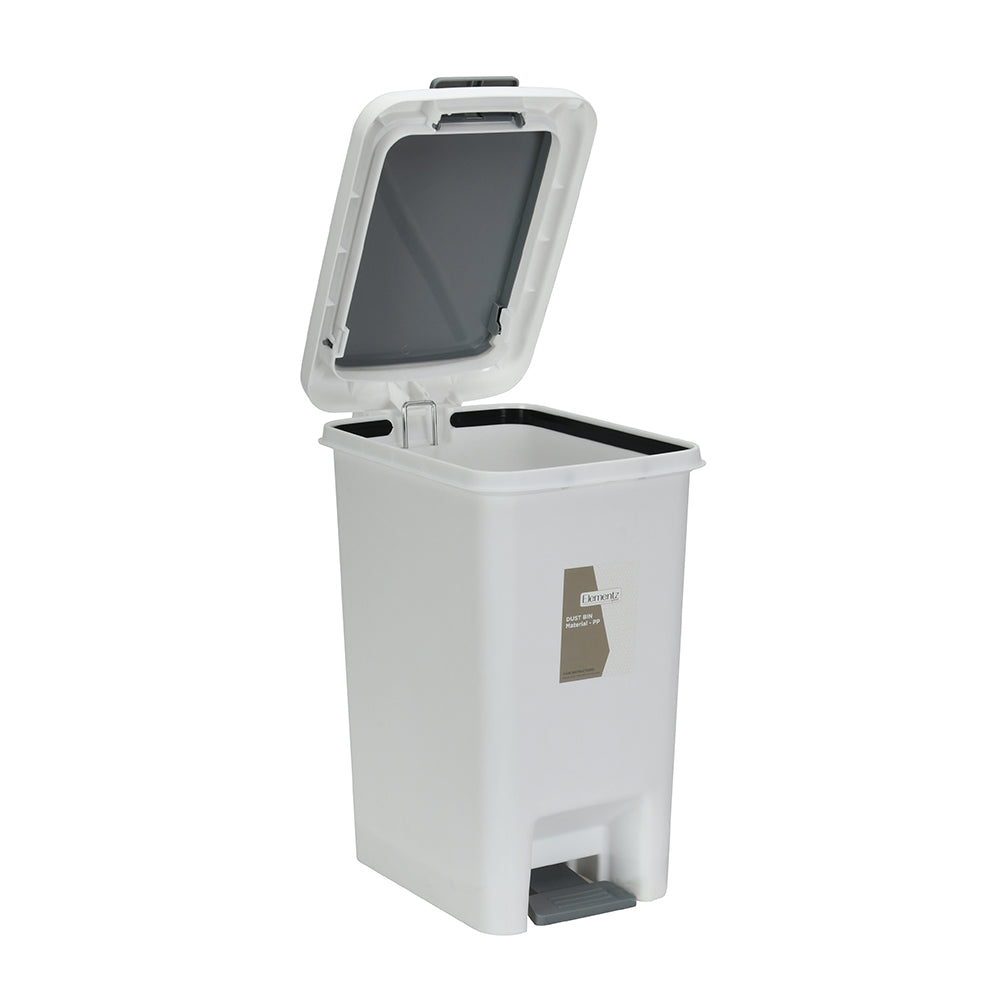 Pedal Press Polypropylene 15 L Dustbin- Grey
