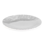 Arias by Lara Dutta Fluted Graphite Snow Dinner Set - 33 Pieces