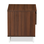 Meta Engineered Wood Nightstand (Classic Walnut)