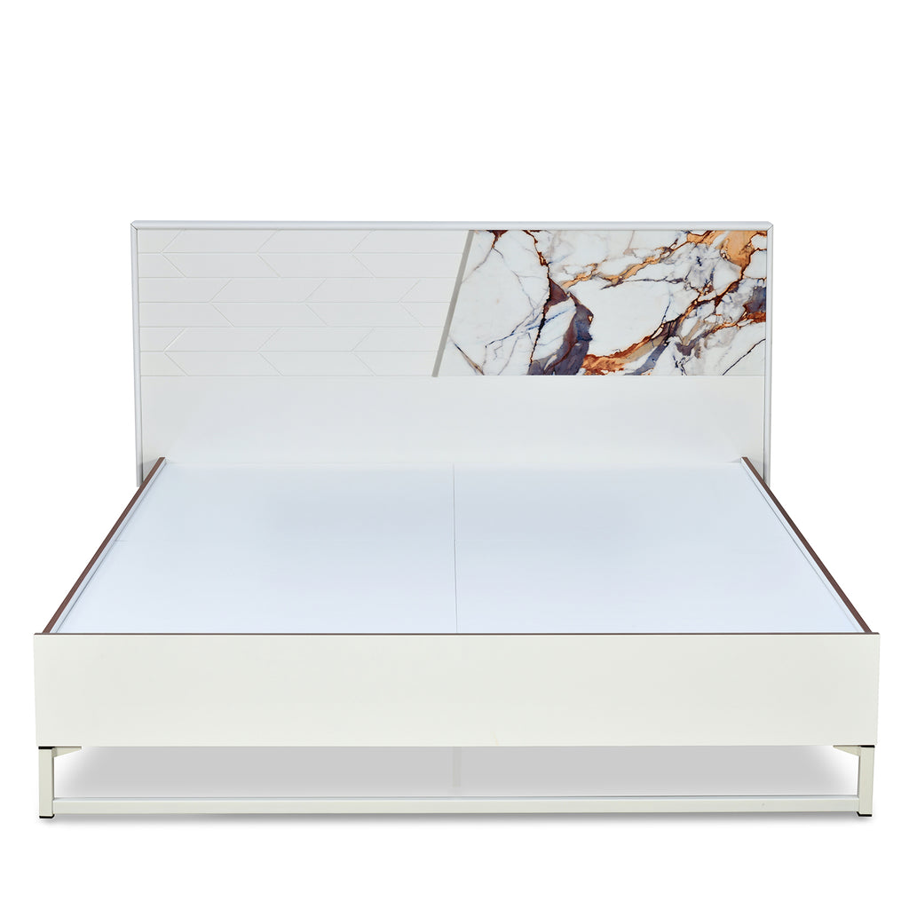 Galaxy Meta Bed Without Storage (White)