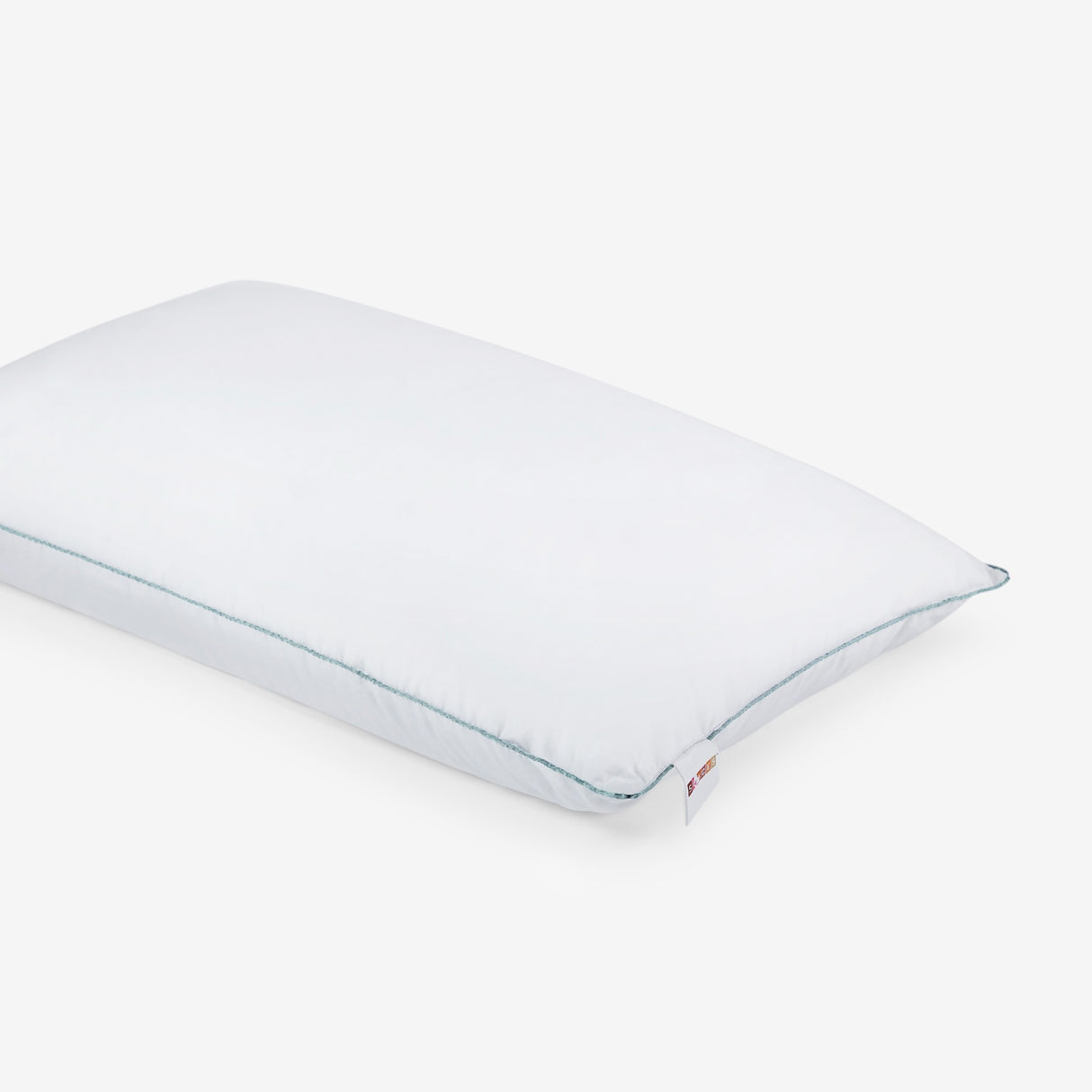 Spaces Breath Easy 100% Cotton 233 GSM Supportive Standard Pillow - 17 x 27 Inches, White