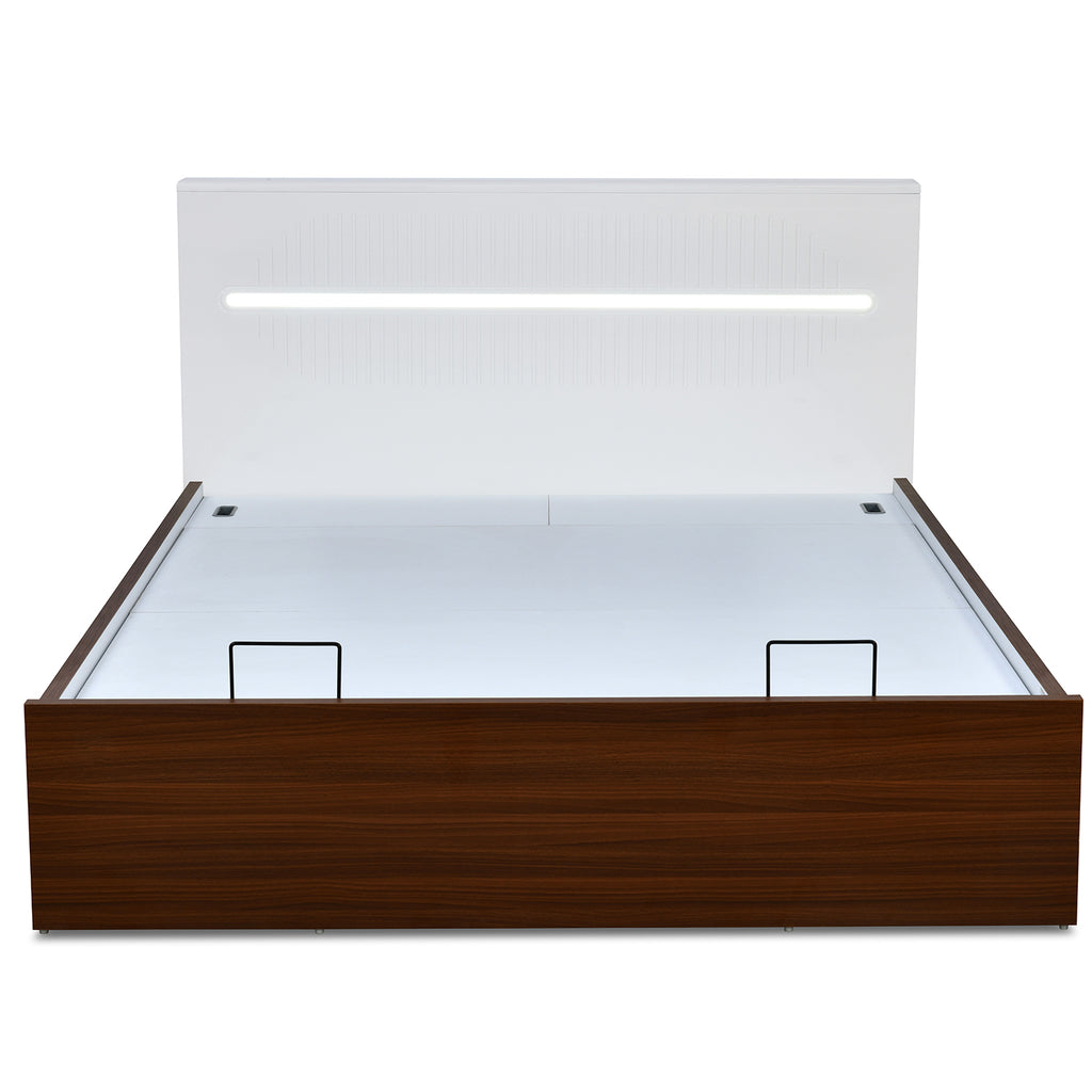 Capsule Prime Bed with Semi Hydraulic Storage (Walnut)