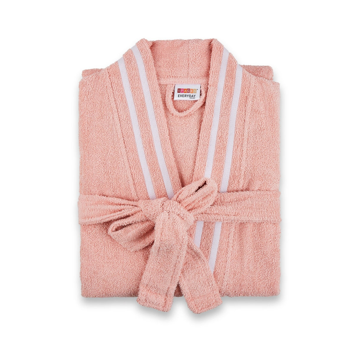 Spaces Airsoft 100% Cotton 300 GSM Medium Bath Robe- Blush