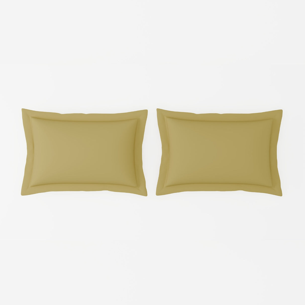 Spaces Solid 100% Cotton 144 TC Double Bedsheet with 2 Pillow Covers - 274 x 274 cm, Light Yellow