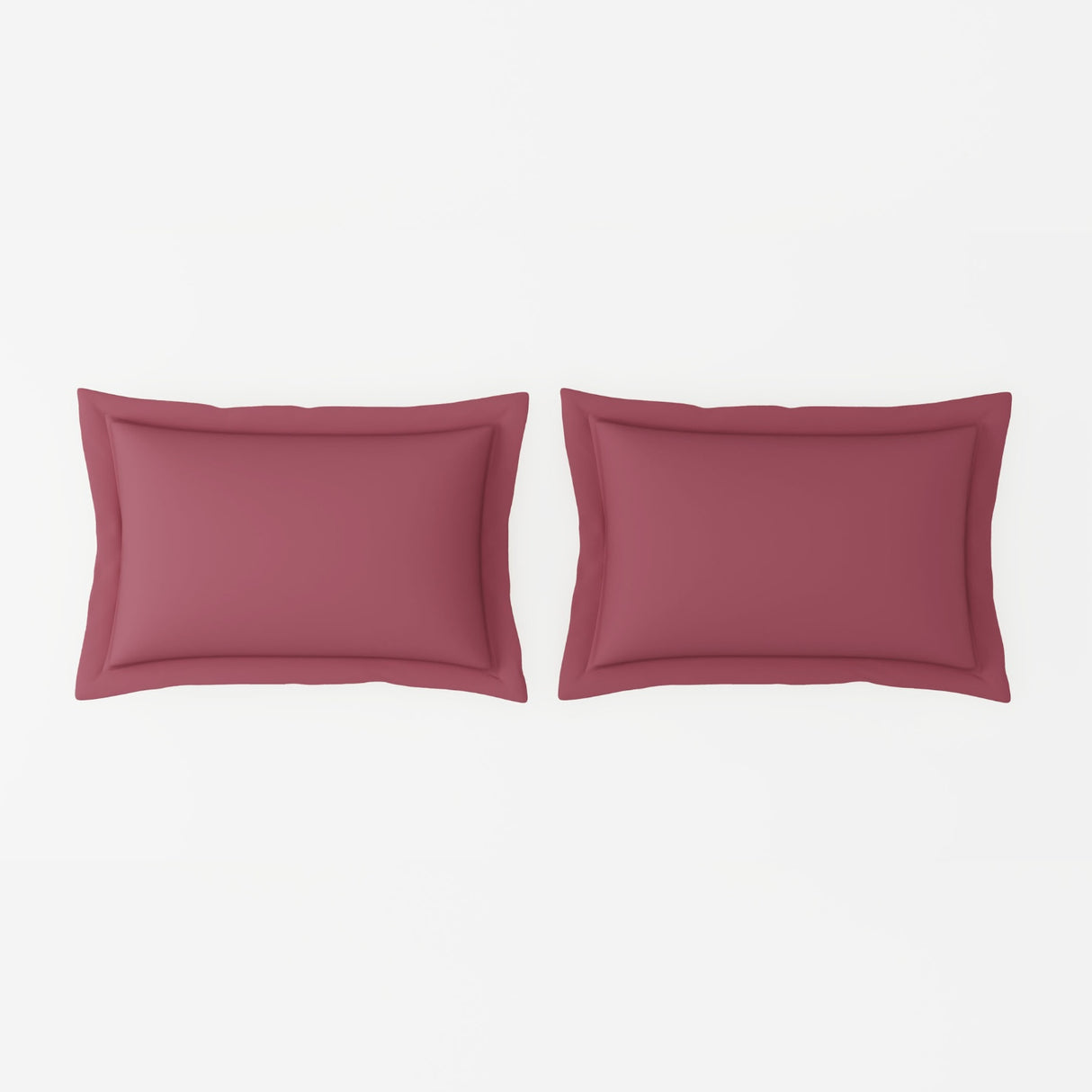 Spaces Solid 100% Cotton 144 TC Double Bedsheet with 2 Pillow Covers - 274 x 274 cm, Light Pink