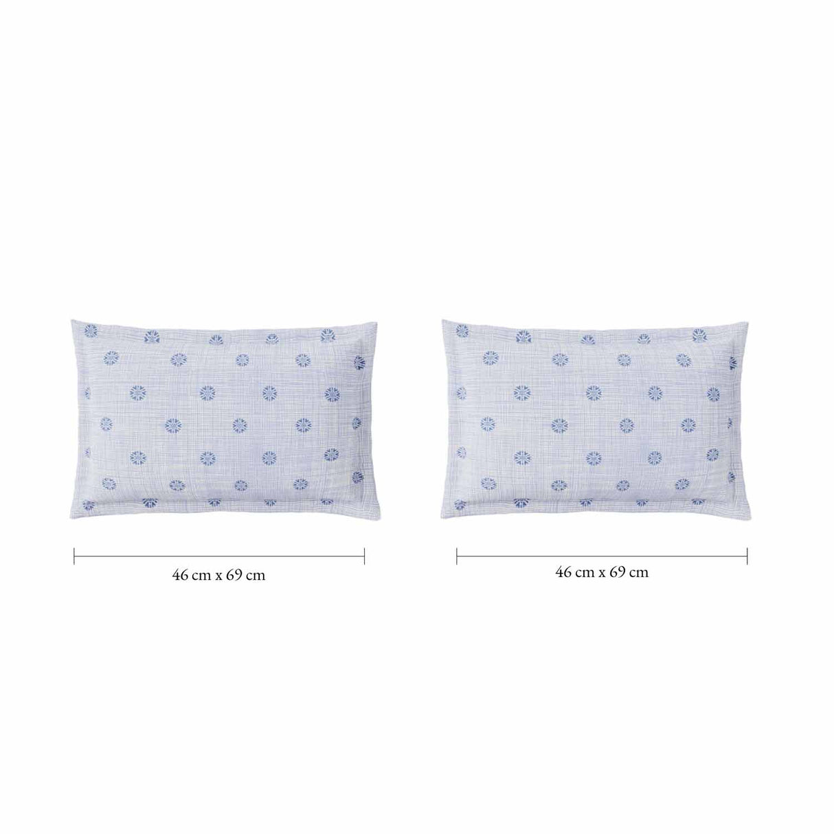 Spaces Fiora 100% Cotton 144 TC Percale Ornate Double Bedsheet with 2 Pillow Covers - 228 x 274 cm, Orange