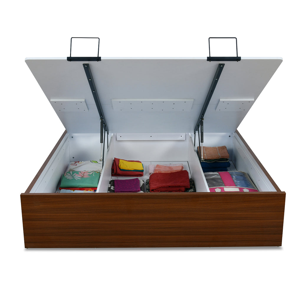 Capsule Prime Bed with Semi Hydraulic Storage (Walnut)