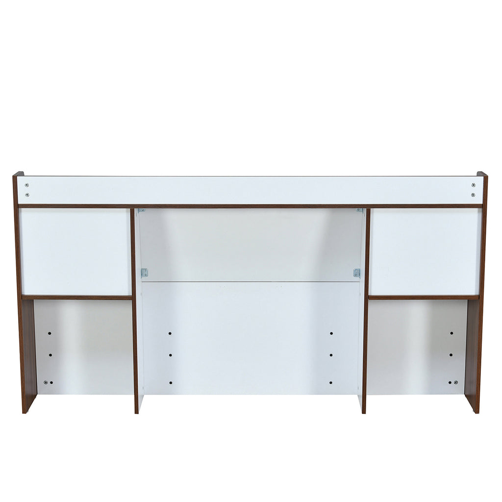 Ornate Meta Bed Without Storage (Walnut)