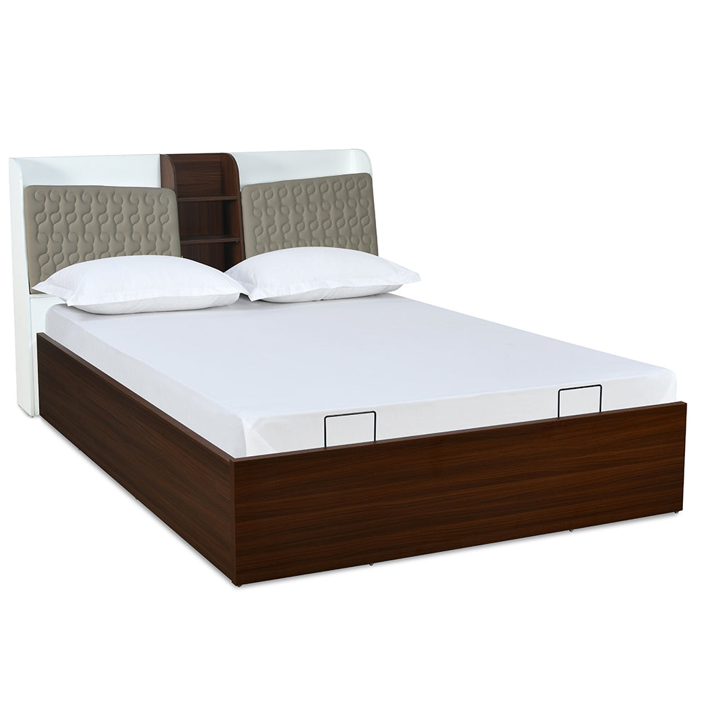 Alps Prime Bed with Semi Hydraulic Storage (Walnut)