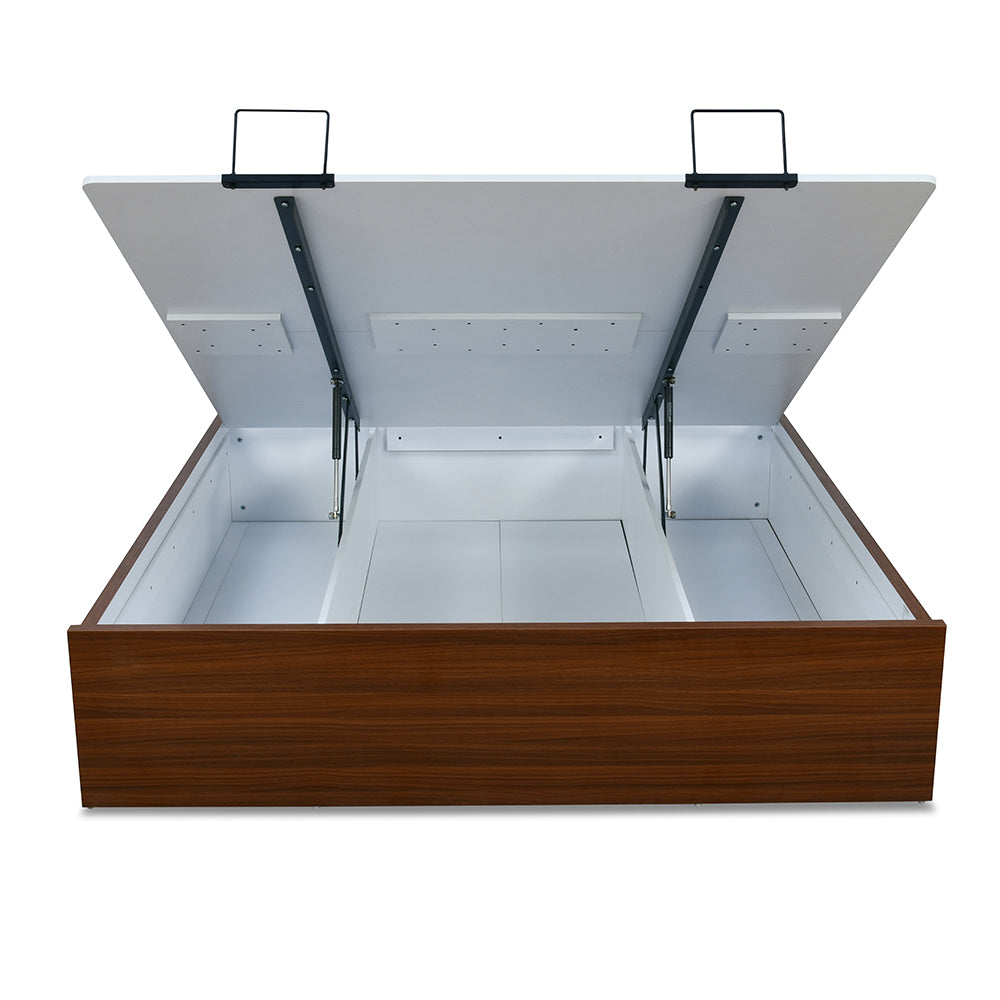 Alps Prime Bed with Semi Hydraulic Storage (Walnut)
