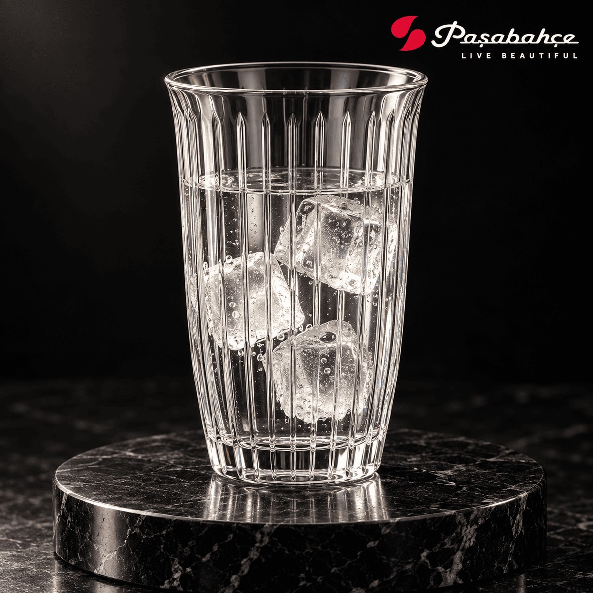 Pasabahce Joy Water Tumbler Glass Set of 4 - 365 ml, Transparent