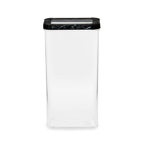Ebony Rectangular 3000 ml Cannister Storage Container (Black)