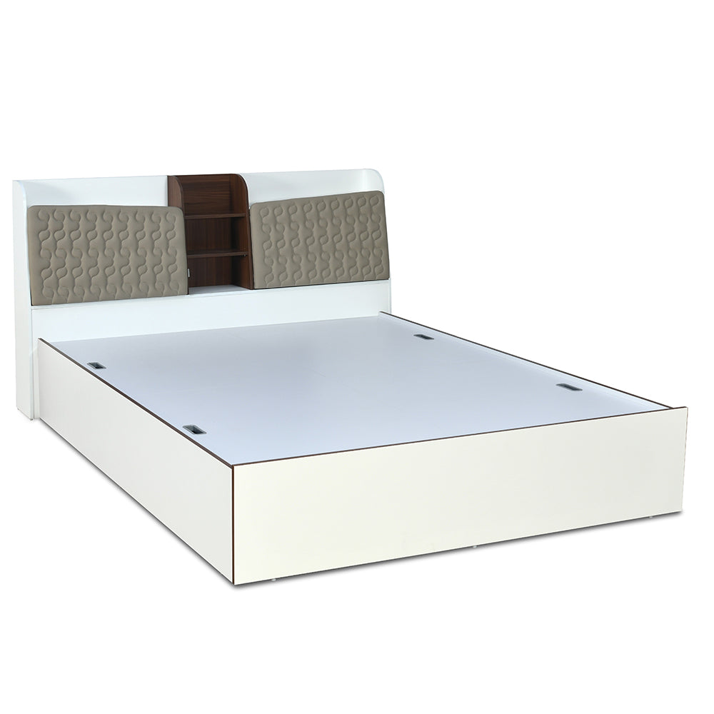 Alps Max Bed with Box Storage (White)