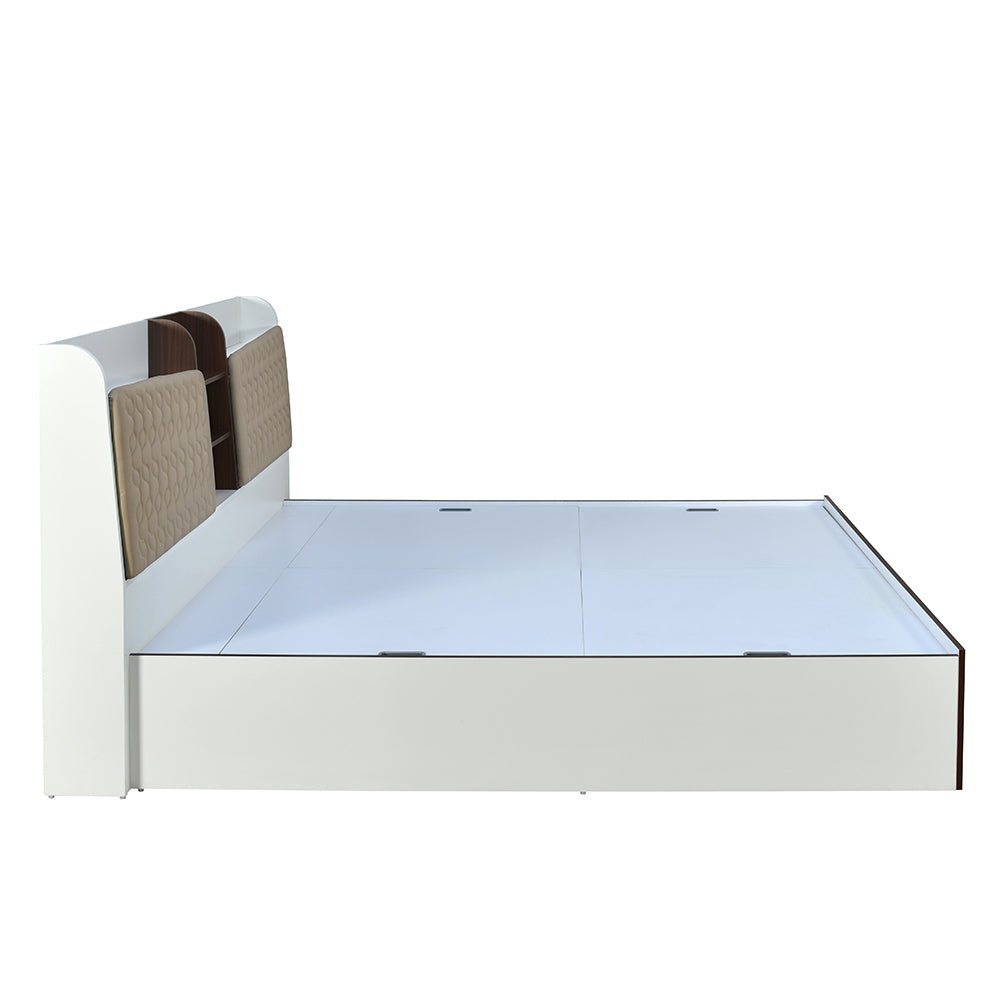 Alps Max Bed with Box Storage (White)