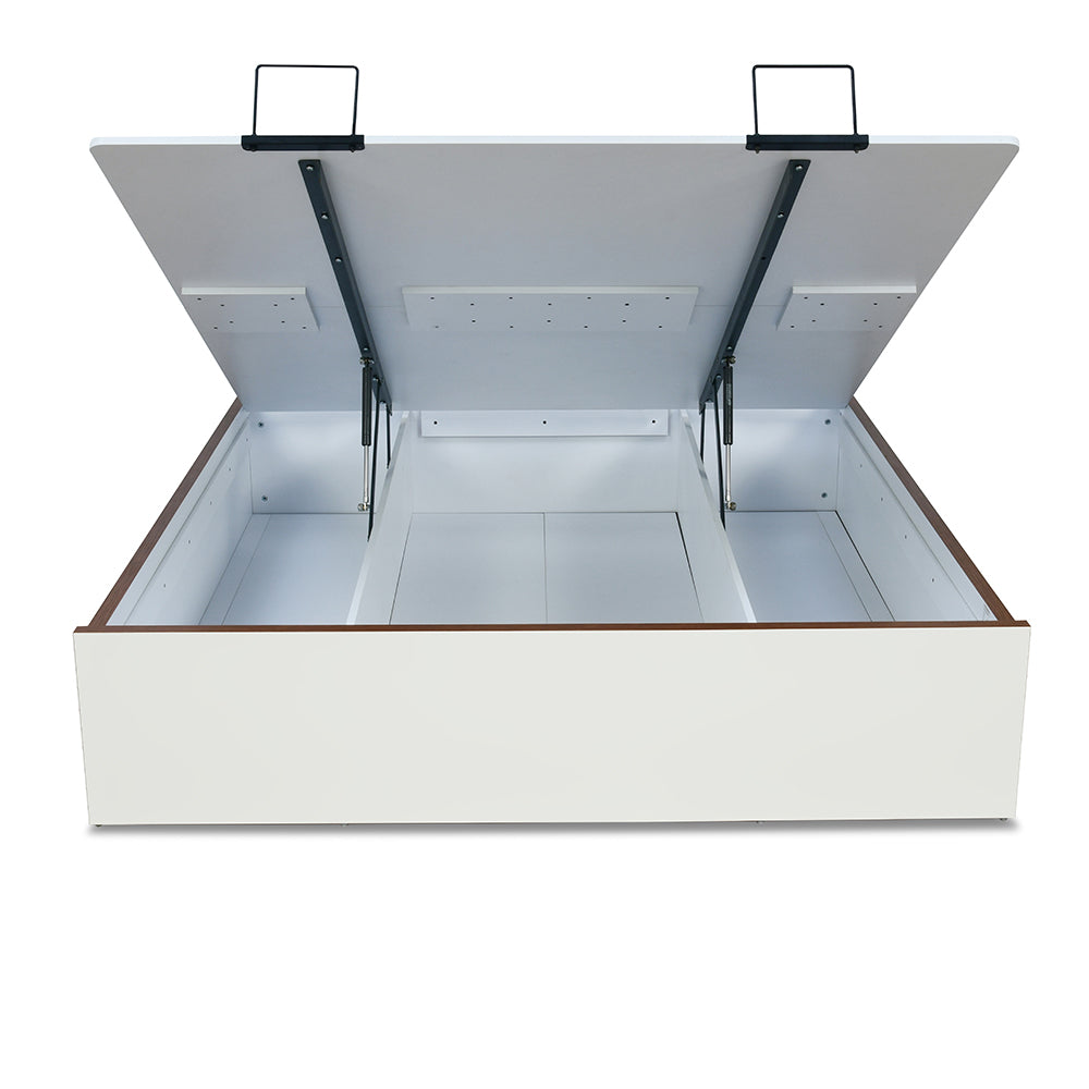 Alps Prime Bed with Semi Hydraulic Storage (White)