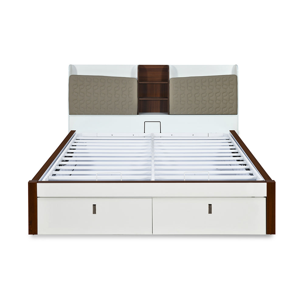 Alps Premier Bed with Hydraulic Storage (White)