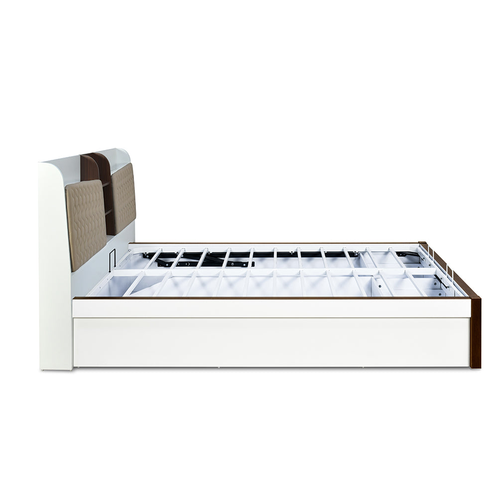 Alps Premier Bed with Hydraulic Storage (White)