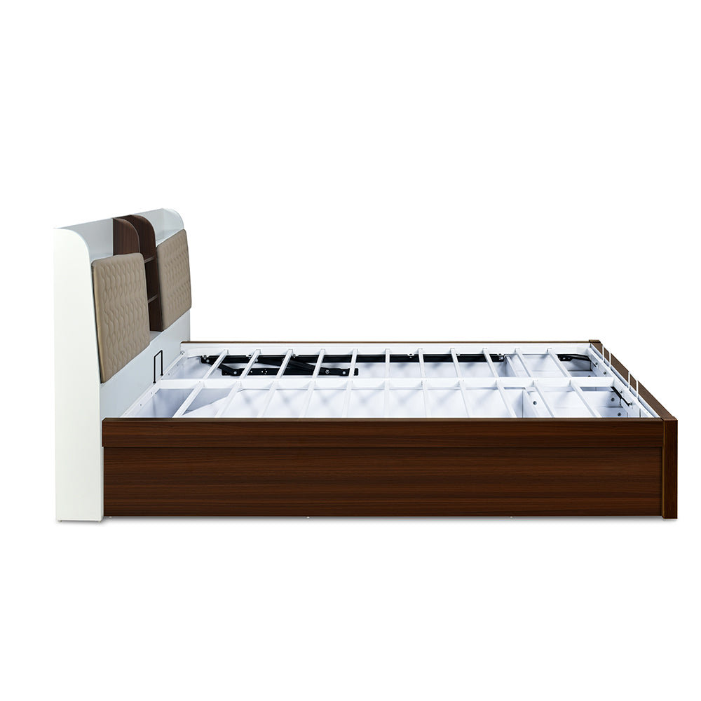 Alps Premier Bed with Hydraulic Storage (Walnut)