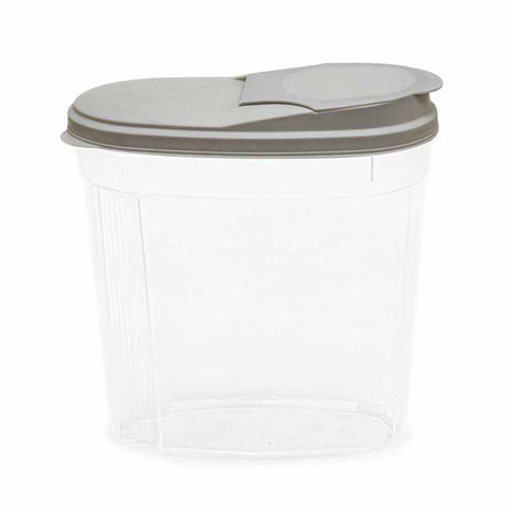 Nilkamal Polypropylene Kitchen Grocery Storage Container 5 3 L Transparent Grey