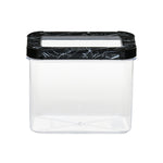 Ebony Rectangular 1200 ml Canister Storage Container- Black