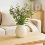 Artificial Honeysuckle Flower Potted Plant - Blue