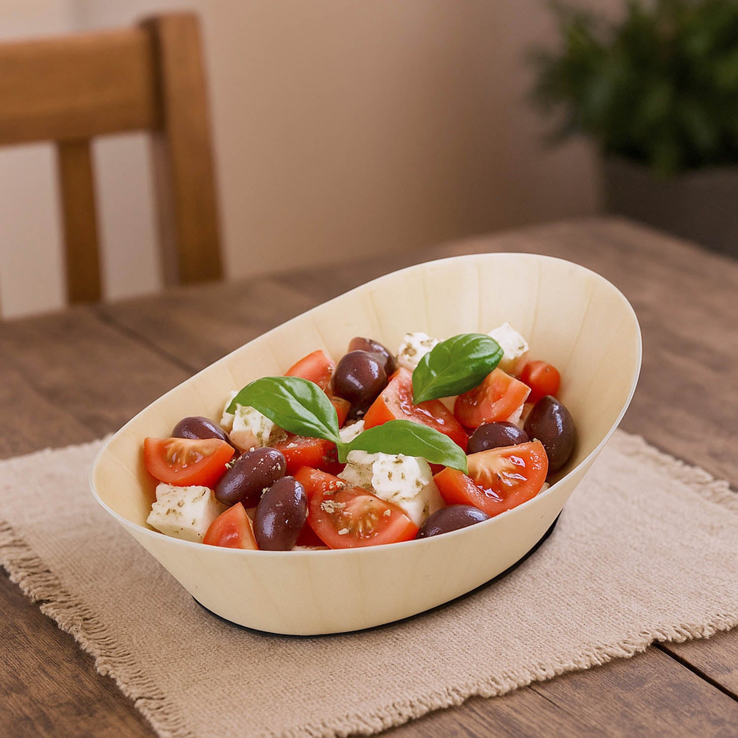 Boat Shaped Serving Platter Small- Cream