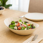 Boat Shaped Serving Platter Large- Cream