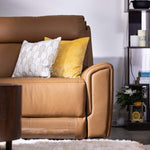 Venosa 3 Seater Electric Recliner Sofa (Tan)