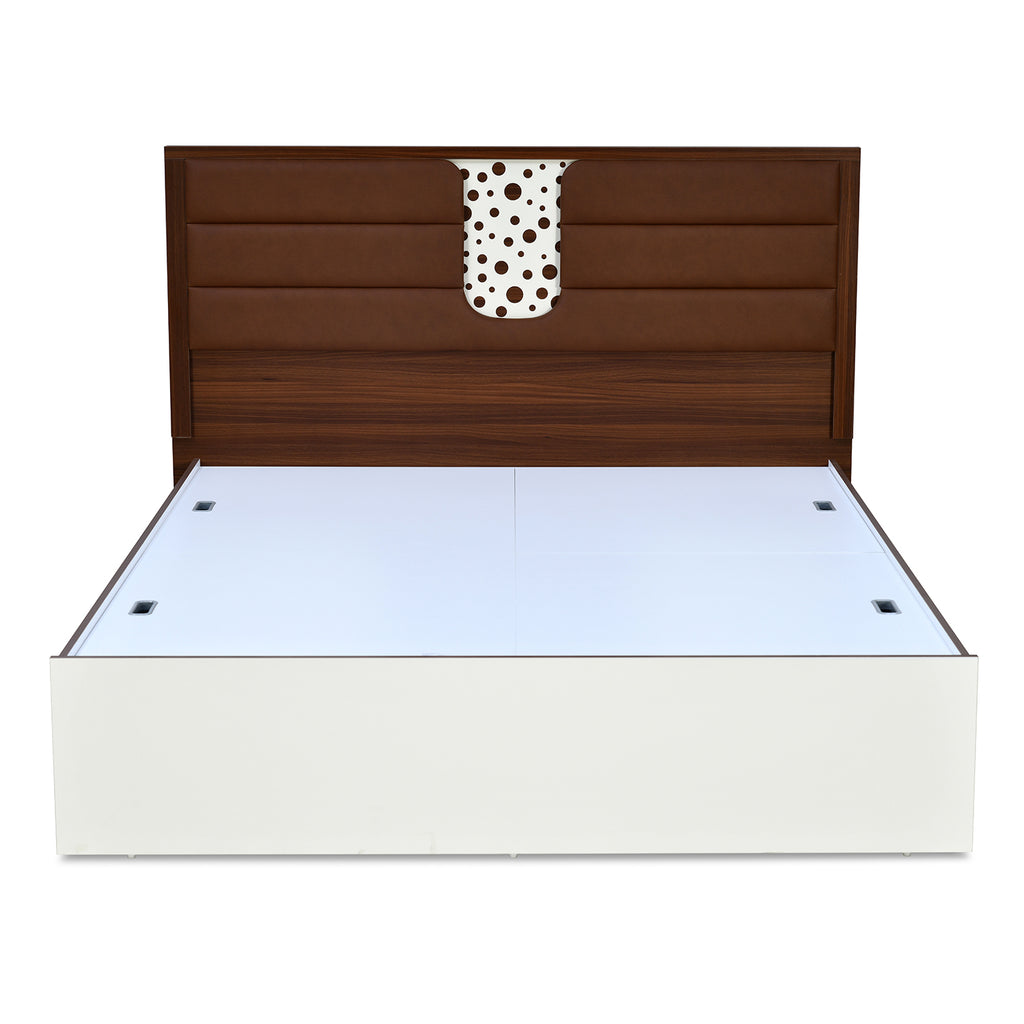 Noir Max Bed with Box Storage (White)