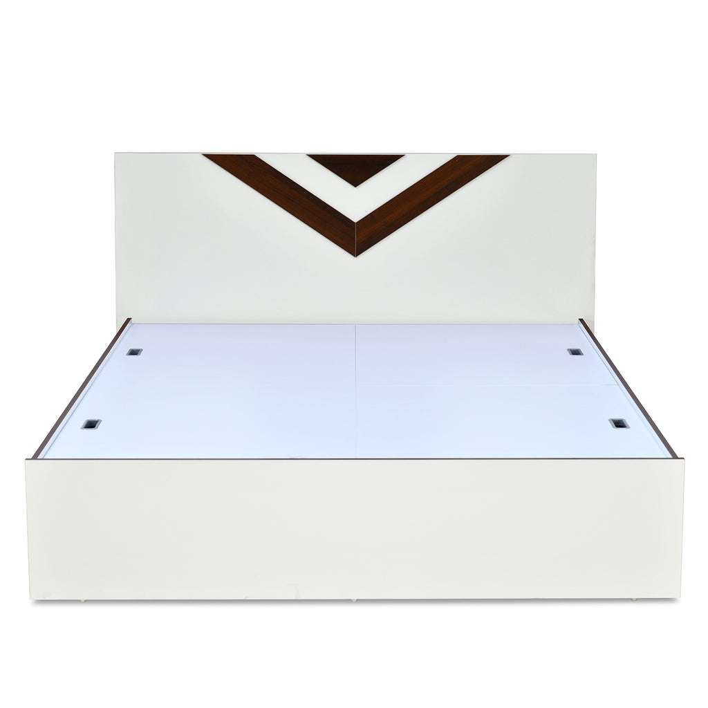 Orion Max Bed with Box Storage (White)