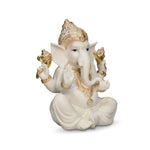 Ekdanata Polyresin Decorative Showpiece- White and Gold