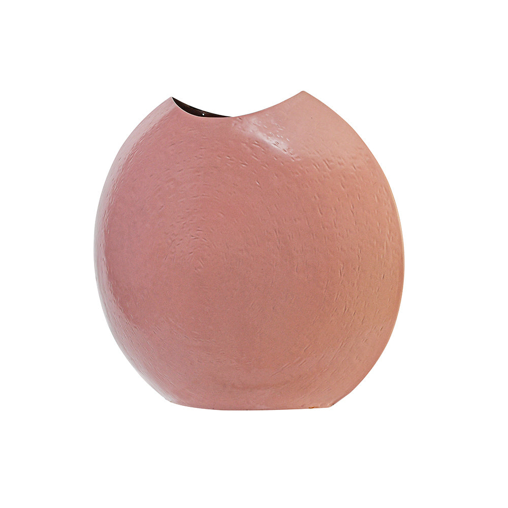 Cirque Metal Decorative Vase- Pink