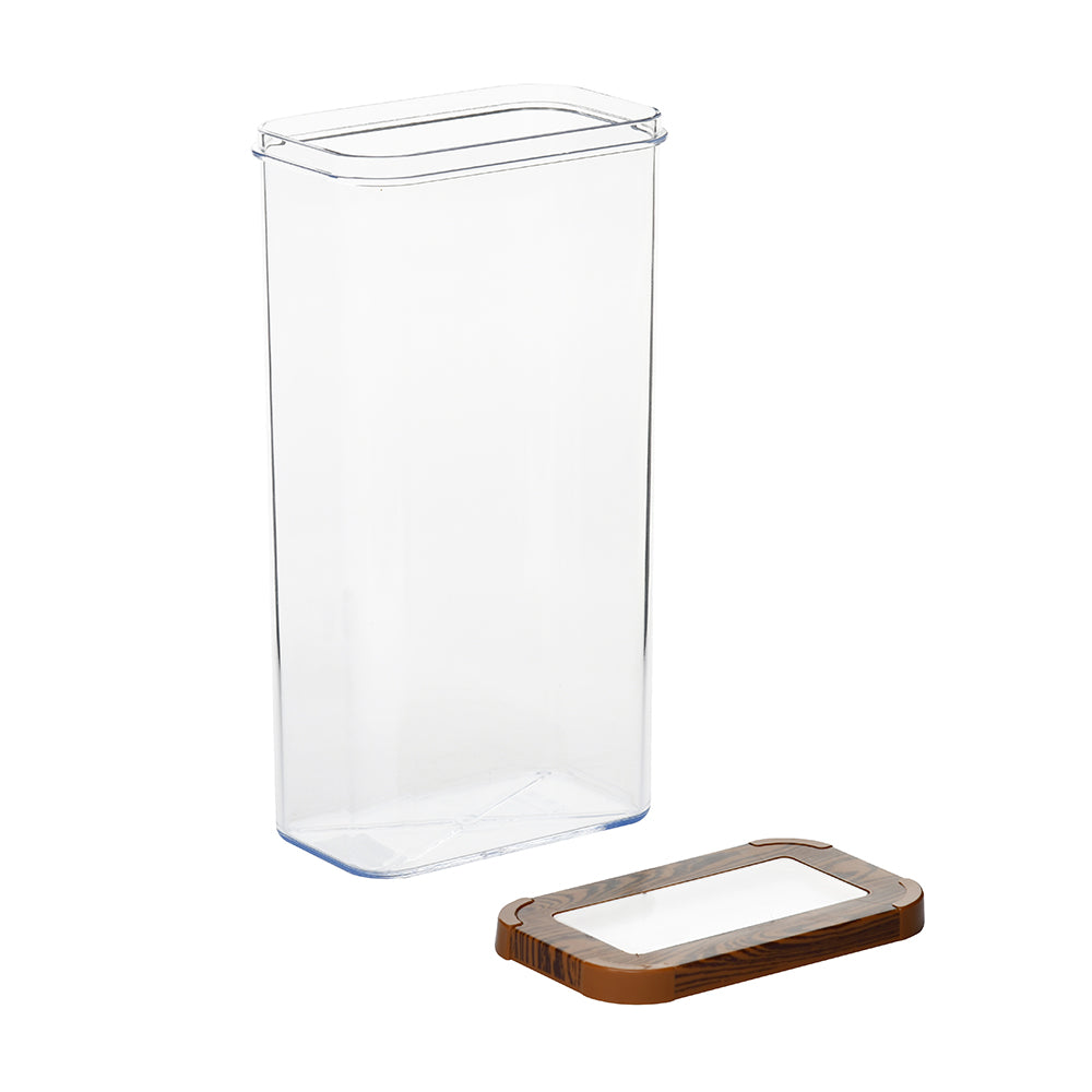 Multipurpose Rectangular 3000 ml Cannister Storage Container (Brown)
