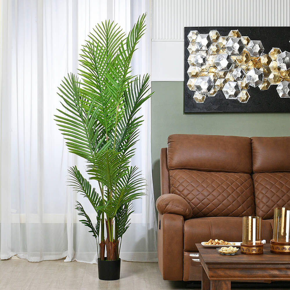 Nilkamal Tropicana Artificial Areca Palm Tree 190 Cm Green