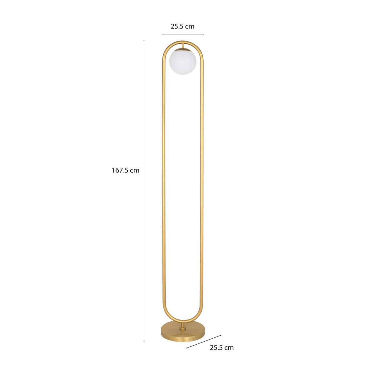 Arched Floor Lamp (Gold)