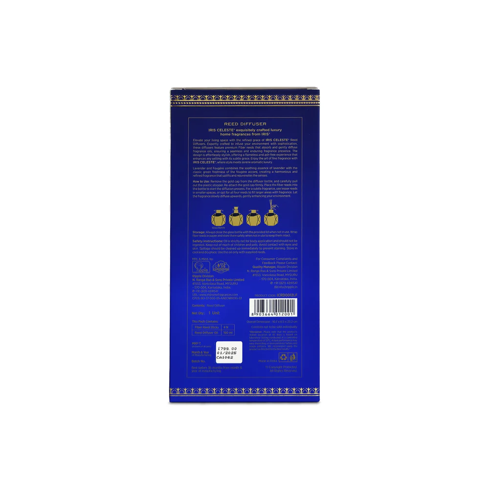 IRIS Celeste ICRD0012LF Reed Diffuser- 150 ml
